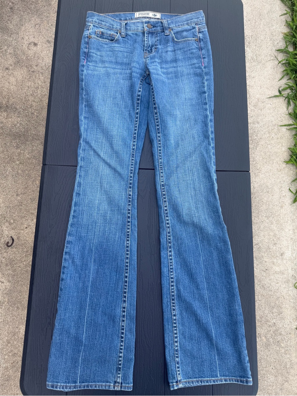 VS PINK Low Rise Y2K Women's Blue Bootcut Jeans